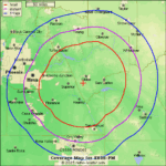 KRDE FM 2023 Coverage Map